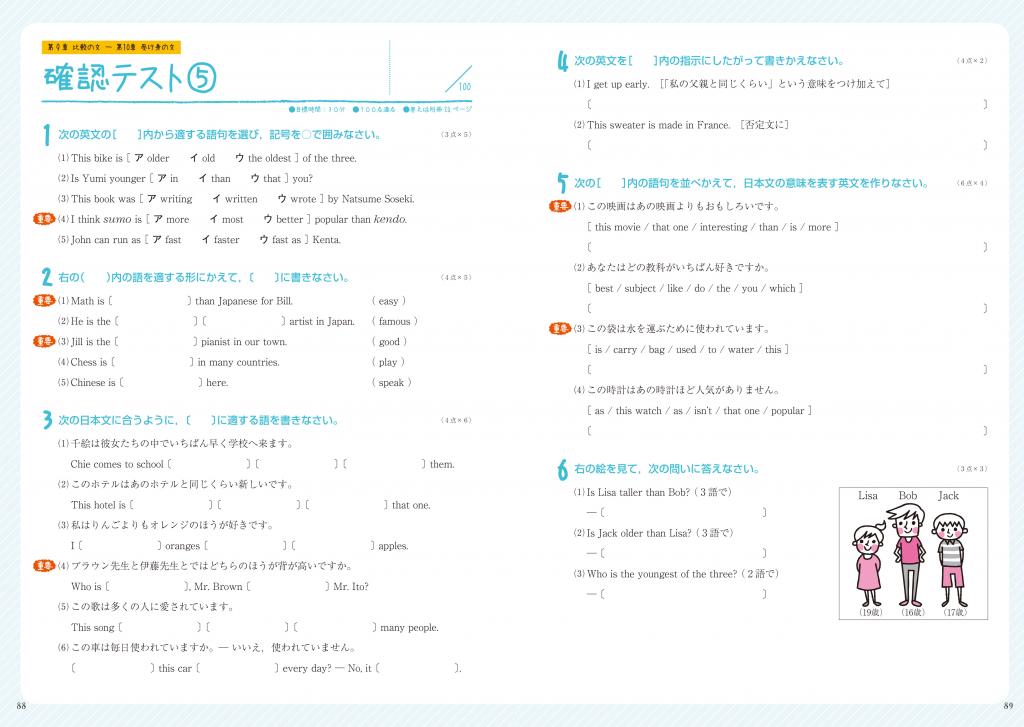 まとめるノート 中２英語